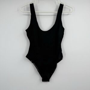 OneWith 1 Piece Swimsuit S Black High Waisted Scoop Beach Vacation Cruise Resort